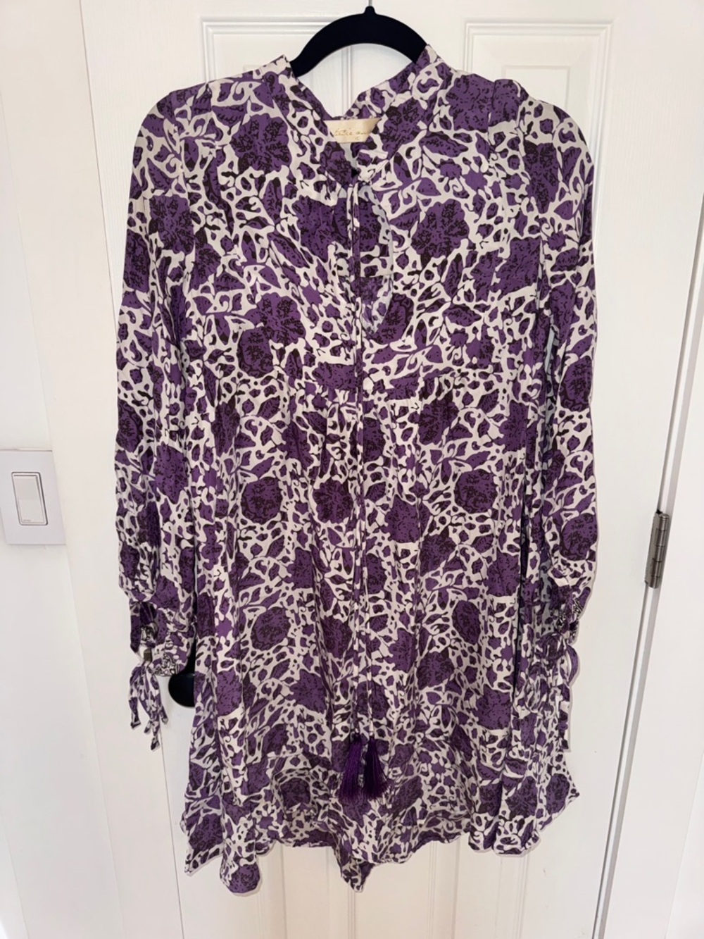 Natalie Martin Purple Floral Print Tunic